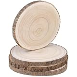 Contenu de l'emballage : vous recevrez un paquet contenant 4 rondelles de bois d'un diamètre d'environ 26 à 30 cm et d'une épaisseur d'environ 2 cm. Vous pouvez couper les blocs de bois et faire des travaux manuels selon vos besoins d'utilisation.
