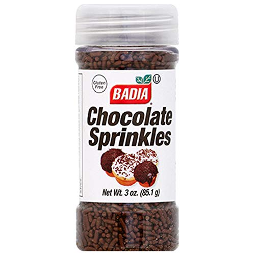 Badia Chocolate Sprinkles 3 Oz. (Pack of 12)