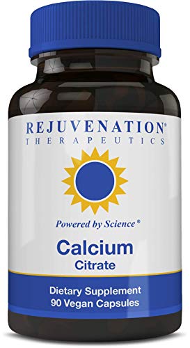 Calcium Citrate Dietary Supplement, Bone Health Capsules for Osteoporosis, 90 ct