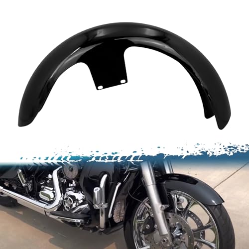 21 inch Front Fender Vivid Black Motorcycle Wrap Mudguard for Bagger Models Fit for Harley Touring Road King Electra Glide Street Glide 2024-Later by motosikleta - Image 2