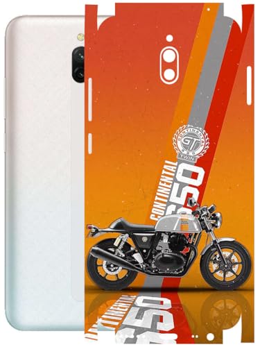 Image of AtOdds - Full Body Back Screen Guard Protector Film - Lamination Wrap Skin Sticker Compatible with REDMI 8A Dual | Scratchproof Matte Finish (Bullet)