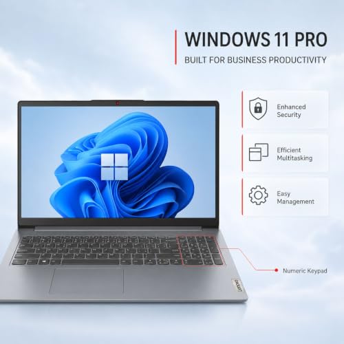 Image of Lenovo IdeaPad Laptop, Intel Core i5-1335U 10-Core, Up to 4.6GHz, 15.6 inch FHD Anti-Glare Display, 40GB DDR4 RAM, 2TB PCIe NVMe SSD, Wi-Fi 6, Numeric Keypad, Privacy Shutter, Windows 11 Pro