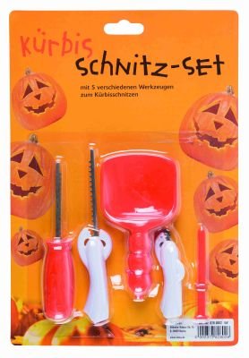 Preisvergleich Produktbild Iden Berlin KürbisSchnitzset 5teilig 4002372828028