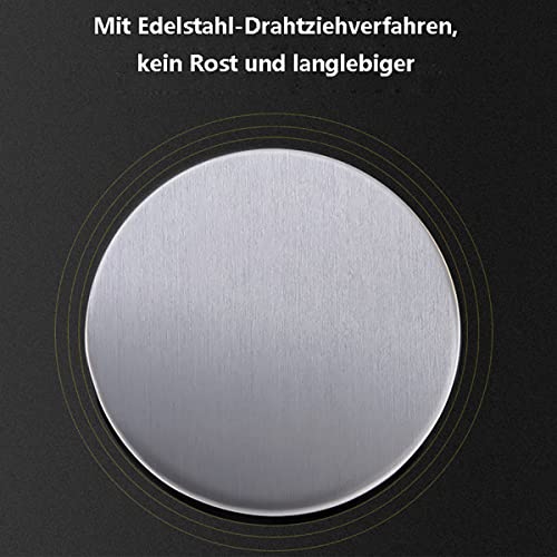SHULLIN Pack of 2 Sink Tap Hole Cover Tap Hole Plug Universal Sink Overflow Covers Sink Tape Hole Cover Soap Dispenser Hole Cover (Installation Hole 26-30 mm) - Image 3