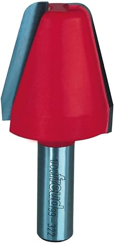 Freud 99-322 1-12" (diámetro) Broca vertical de panel elevado con vástago de 12", radio grande de 38"