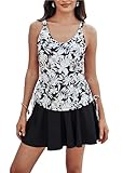lascana tankini top schwarz Bescheidene, aber sexy zweiteilige Badeanzüge, perfekt für Strandpartys, Schwimmbad, Urlaub, Spa, Wasserparty, Thermalbad usw., bezaubernde Badeanzüge heben Sie bei allen Wasseraktivitäten aus der Masse hervor.