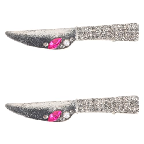 VICASKY 2pièces Epingle à Cheveux Avec Strass Accessoires Pour Cheveux Mignons Pour Femmes Mini Barrettes Pour Cosplay Fête Et Quotidien