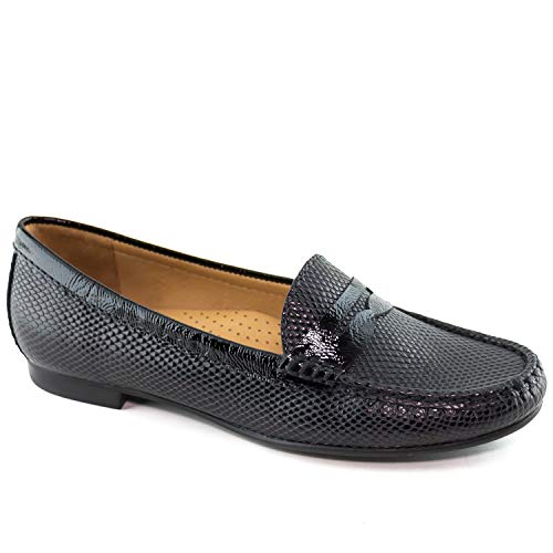 Image of Womens Casual Genuine Leather Comfortable Lightweight Driving Moaccasins Classic Fashion Penny Slip On Ladies Driving Loafer Flat Shoes