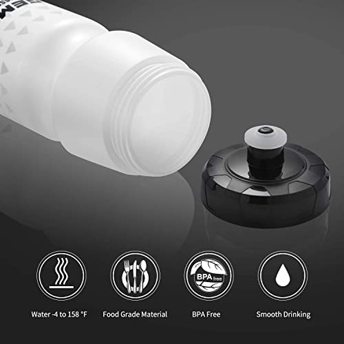 GEMFUL Trinkflasche Sport 750ml Breite Öffnung Drückbare Gym Sport Freizeit Mtb Rennrad Flaschen – Bild 3