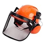 UJEAVETTE Chainsaws Helmet Safeguarding Gear for Equipment Construction Tree Grass Cutting
