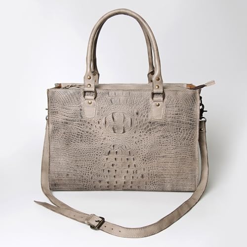 American Darling Briefcase Bag Crocodile Embossed Genuine Leather Western Women Handbag Purse | for Cute Travel2