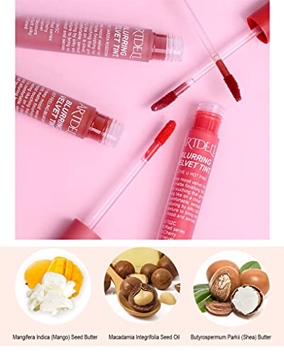 Artdeli Blurring Velvet Lip Tint, Pantone Color, Cherry Scent, Moisture, Soft Silky, Matte Finish, Long Lasting (002 Just Feeling Bear Brick) #TOP3