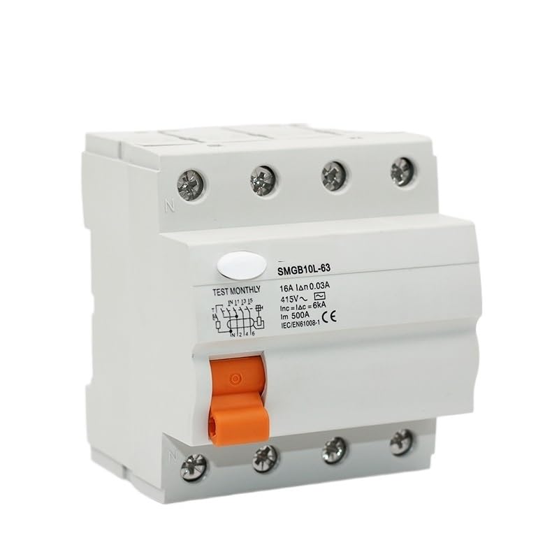 Disjoncteur de fuite RCCB NISZA 4P protège contre surcharge court-circuit