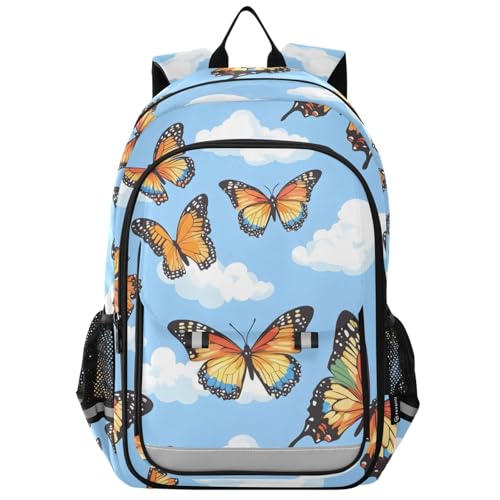 Sac à dos ordinateur portable enfants papillon lycée voyage