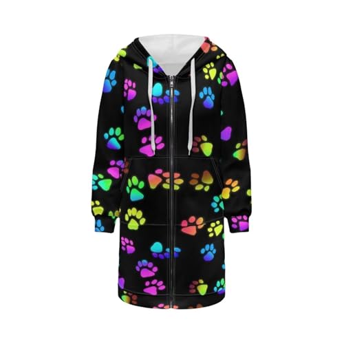 Women's Hooded Midi Cardigan Lightweight Full Zip Open Front Long Cardigan Jacket Coat Outwear with Pockets S-3XL4