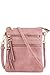 Functional Multi Pocket Crossbody Bag (Dusty Pink)