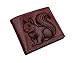 Mayan Corner - Squirrel engrave leather handmade wallet, personalized wallet, custom men's gift