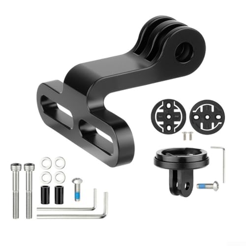 Aluminium Alloy Bike Computer Stem Mount for Garmin for bryton for wahoo GPS Front Light Holder Bracket M5 Screw Fit 8.5-37mm Black