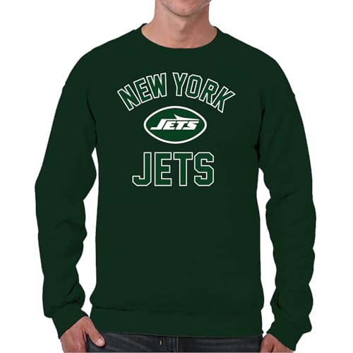Sudadera de fútbol americano que mantiene el calor con tejido cómodo en verde bosque S