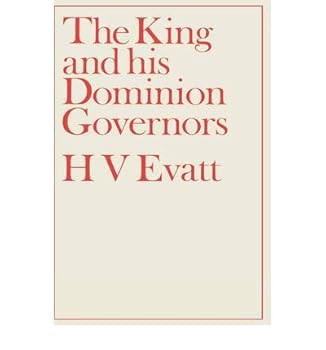 Hardcover The King and His Dominion Governors Book