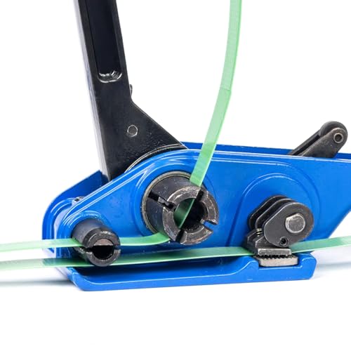 U.S. Solid Umreifungsgerät Akku Elektrisch - Halbautomatische Umreifungsmaschine für 13-19mm PP/PET-Bänder, 2x3000mAh, für Kartons und Paletten