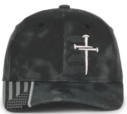 Christian Cross Baseball Cap, Religious Cross Design,...