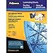 Fellowes Laminating Sheets, Self-adhesive, Ltr,9-1/4"x12", 50/PK, CLR (5221502)
