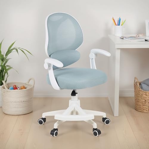 IDIMEX Kinderdrehstuhl ISLA mit Fußstütze, Grün...