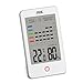 Produktbild ADE Digitales Hygrometer innen mit Schimmelalarm | Feuchtigkeitsmessgerät mit Thermometer | Temperatur und Luftfeuchtigkeitsmesser | großes LCD-Display | weiß