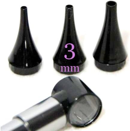 60 Count - Dr Mom 3 mm Disposable Otoscope Specula - Premium Quality for Dr Mom Third Generation Slimline and Original Model otoscopes ONLY