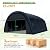 COBIZI Carport 20x20 Heavy Duty 2 Car Carport Canopy, Portable Garage & All-Season Vehicle Shelter, Galvanized Frame Outdoor Storage Shed with Removable Doors and Vents, Dark Gray
