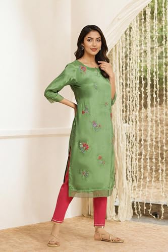 Image of W for Woman Women's Viscose Regular Fit Casual Kurta