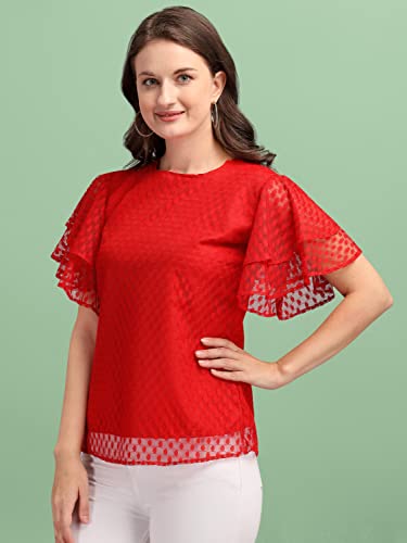 Image of Wedani Women's Solid Regular Fit Blouse