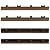 1 in. x 1 ft. Quick Deck Composite Deck Tile Straight Trim (4-Pieces/Box) (Brazilian Ipe)