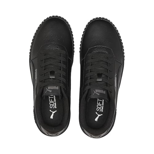 Image of Puma Womens Carina 2.0 Black-Black-Dark Shadow Sneaker - 5 UK (38584901)