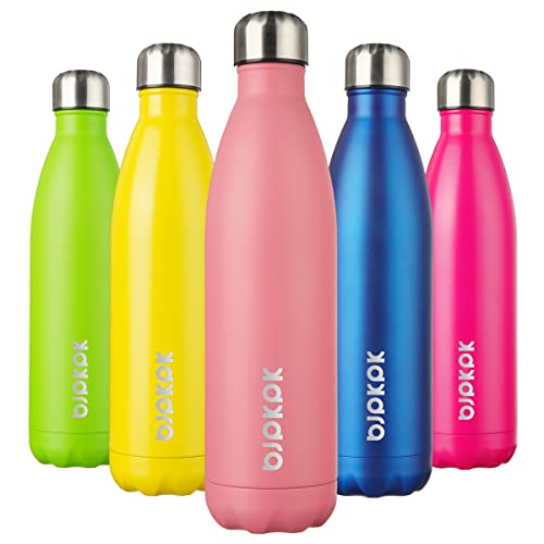 Image of BJPKPK 25 oz Insulated Water Bottle, Stainless Steel Flask, Leak Proof