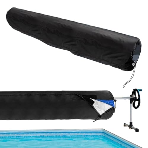 Cubierta de carrete de piscina, cubierta de carrete de manta solar para piscina, cubierta de carrete solar resistente al agua para piscina, se adapta a piscinas de varias formas, cubierta de carrete