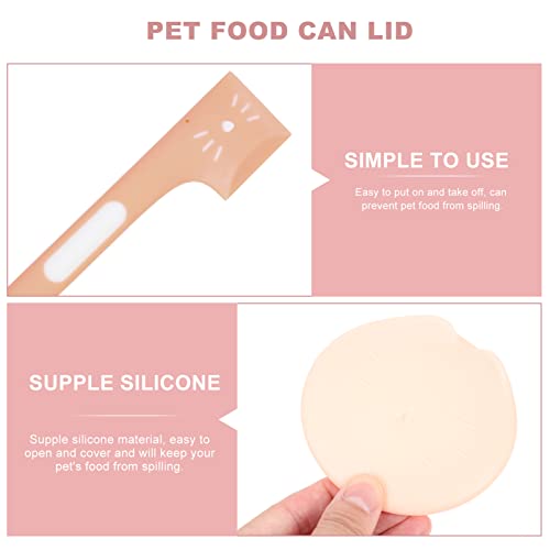 Containers Spoon Tablespoon Set Spoons Dog Cat Dog Food Storage Can Dog Food Food Covers Food Can Cover Stretch Suit Container Silicone #TOP2