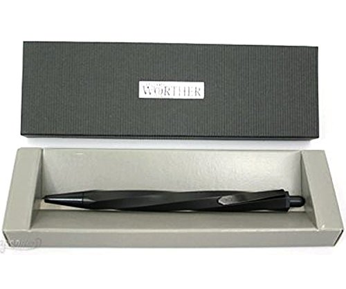 Amazon | Wortherスパイラルボールペンペン、ブラックアルミニウム