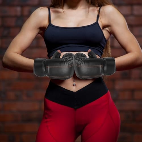 Guantes de boxeo con muñequera ajustable Alipis para mitigar impactos 5