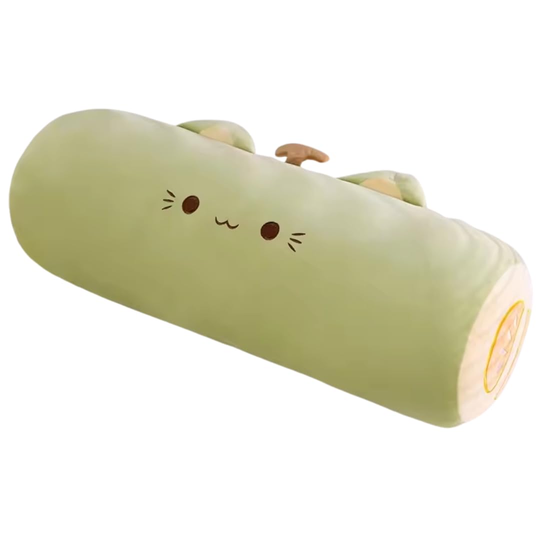 Cute Fruit Long Cat Plush Pillow Soft Stuffed Animal Hugging Body Cushion Kawaii Decor Sleep Aid Unique Gift for Kids Adults-image-43