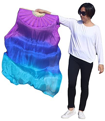 Éventail de danse orientale Winged Sirenny 150cm pour des mouvements fluides sans blocage