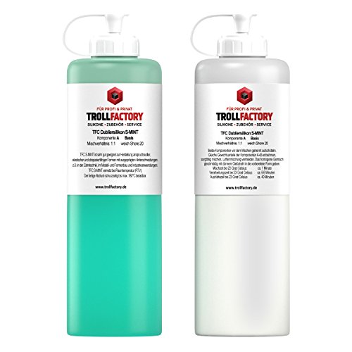 Silicone de duplication TFC Shore 20 flexible et fluide menthe douce 1 kg NV - 2