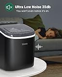 Silonn Countertop Ice Maker Machine, 9 Cubes Ready in 6 Mins, 12 KG in 24Hrs, Self-Cleaning Ice Machine with Ice Scoop and Basket, 2 Sizes of Bullet Ice for Home Kitchen Office Bar Party - Image 6