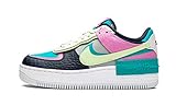 Nike Swoosh, Lifestyle Nike Damen W AF1 Shadow SE Basketball Shoe, Lt Smoke Grey/Barely Volt-Oracle Aqua, 38.5 EU