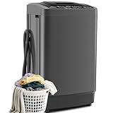 Nictemaw 2.8 Cu.ft Portable Washer, 20 lbs Capacity Full Automatic Washing Machine with Drain Pump, 10 Wash Programs & LED Display, Compact Clothes Washer for Apartments, RV, Dorm, Home