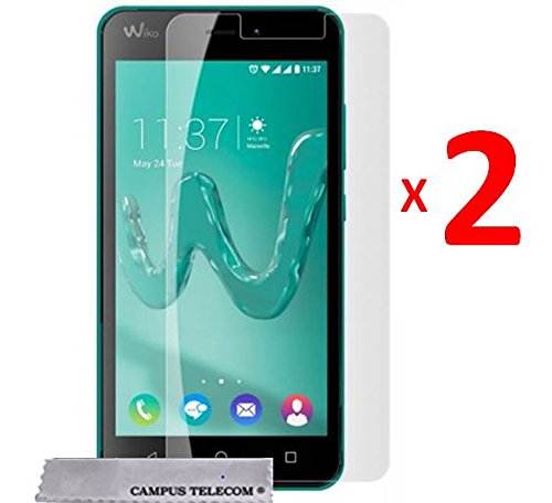2 Films Vitre Verre Trempé de protection écran pour Wiko Freddy (5 pouces) by D&C®