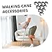 10Pcs Non Slip Crutch Pin Locks Heavy Duty Clamps for Canes Walkers Durable Plastic Steel Easy Installation for Seniors and Disabled Mobility