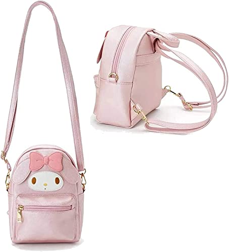 TUMPETY Mini mochila Kawaii para cosplay de anime e preta, fofa, cosplay, bolsa de mão, rosa, 10.24 x 9.06 x 2.36 inches, Viajar