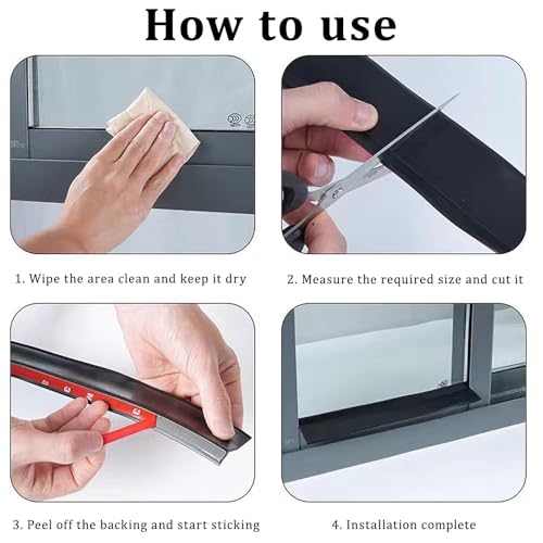 Burlete autoadhesivo protector para un hogar silencioso y libre de viento 7